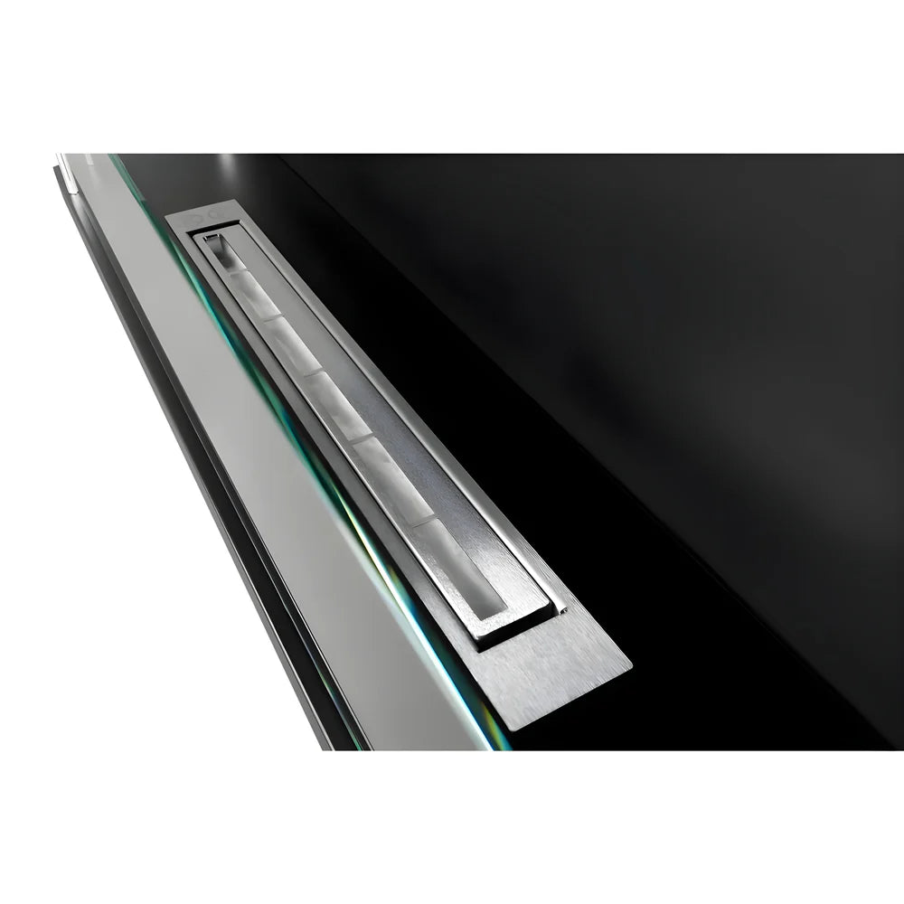 Caminetto da incasso a bioetanolo trifacciale