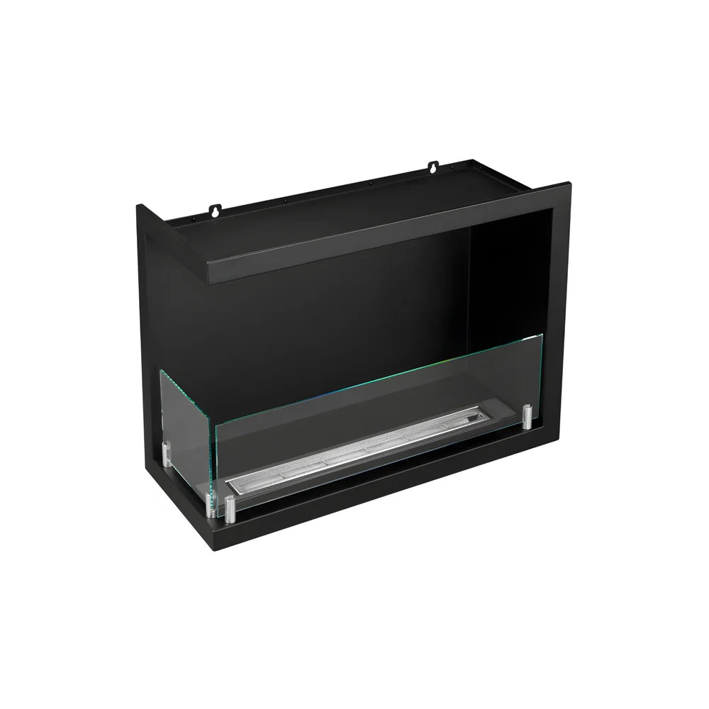 Caminetto ad angolo da incasso a bioetanolo sinistro 60 cm