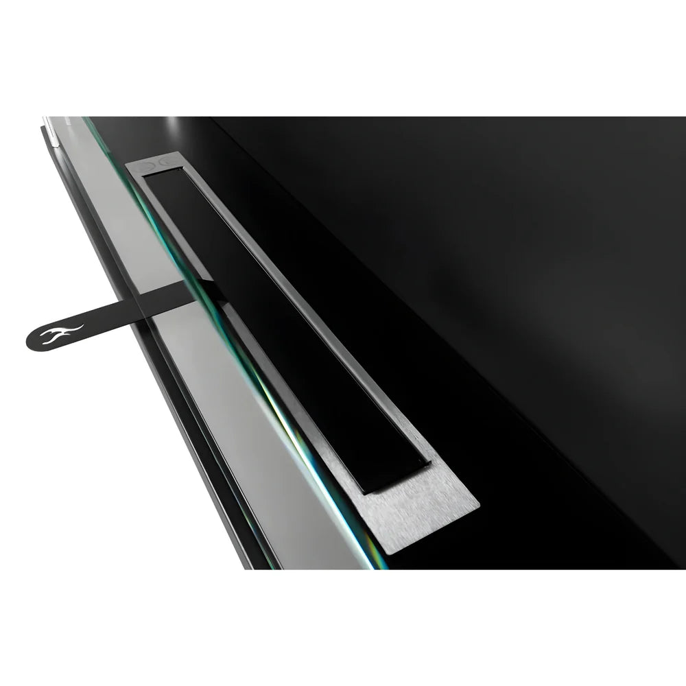 Caminetto ad angolo da incasso a bioetanolo sinistro 60 cm