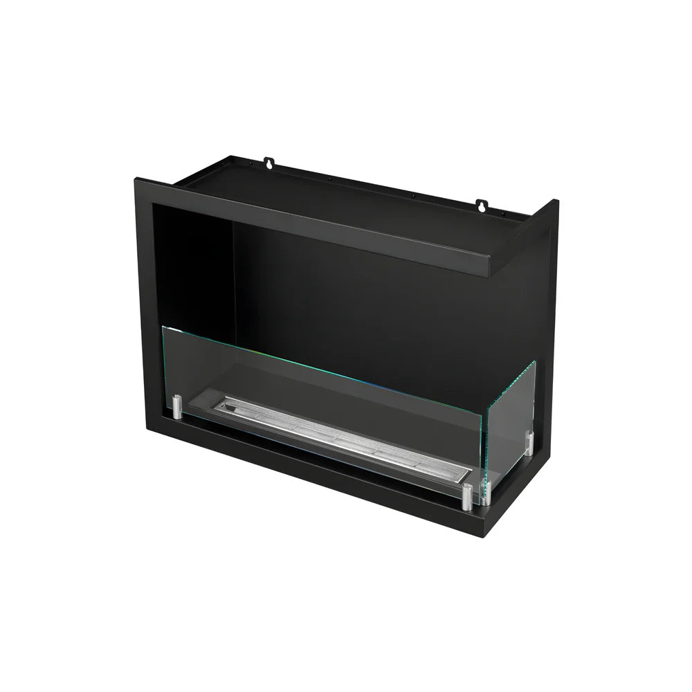 Caminetto ad angolo da incasso a bioetanolo destro 70 cm