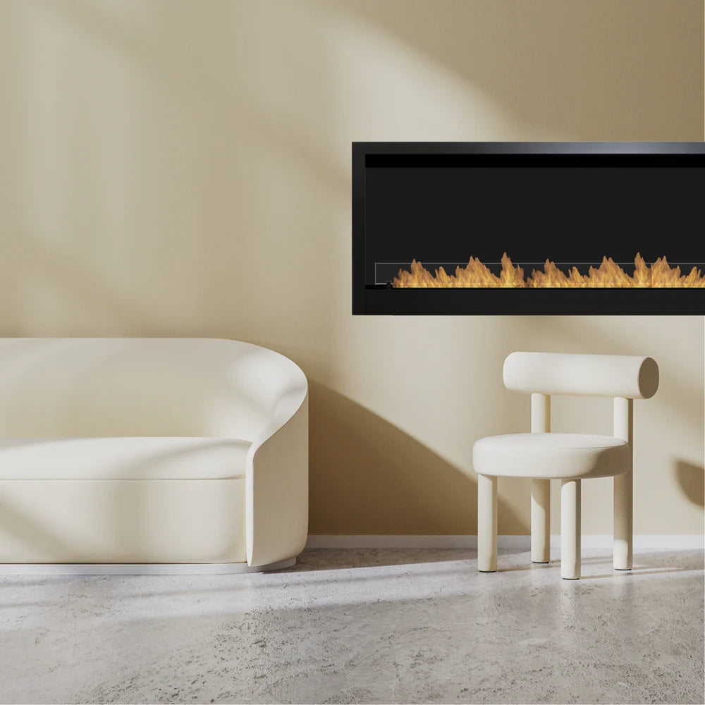 Caminetto a bioetanolo automatico monofacciale da incasso 120 cm PRIME A4