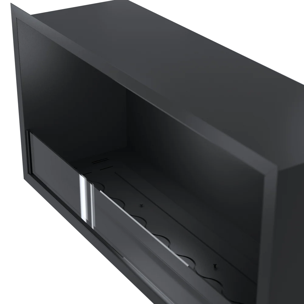 Caminetto monofacciale da incasso SELECTED 90 cm