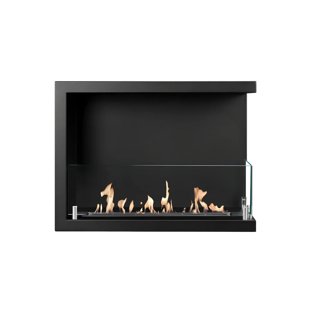 Caminetto ad angolo da incasso a bioetanolo destro 60 cm