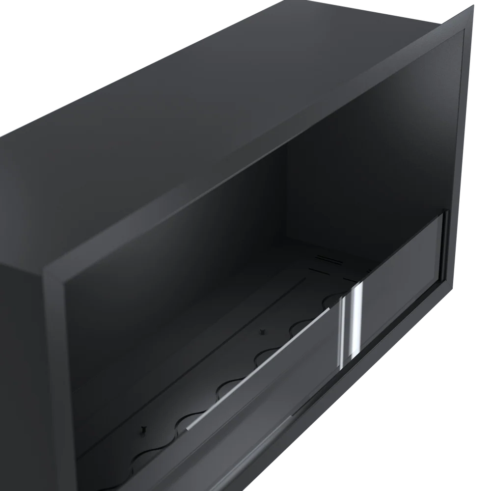 Caminetto monofacciale da incasso SELECTED 90 cm