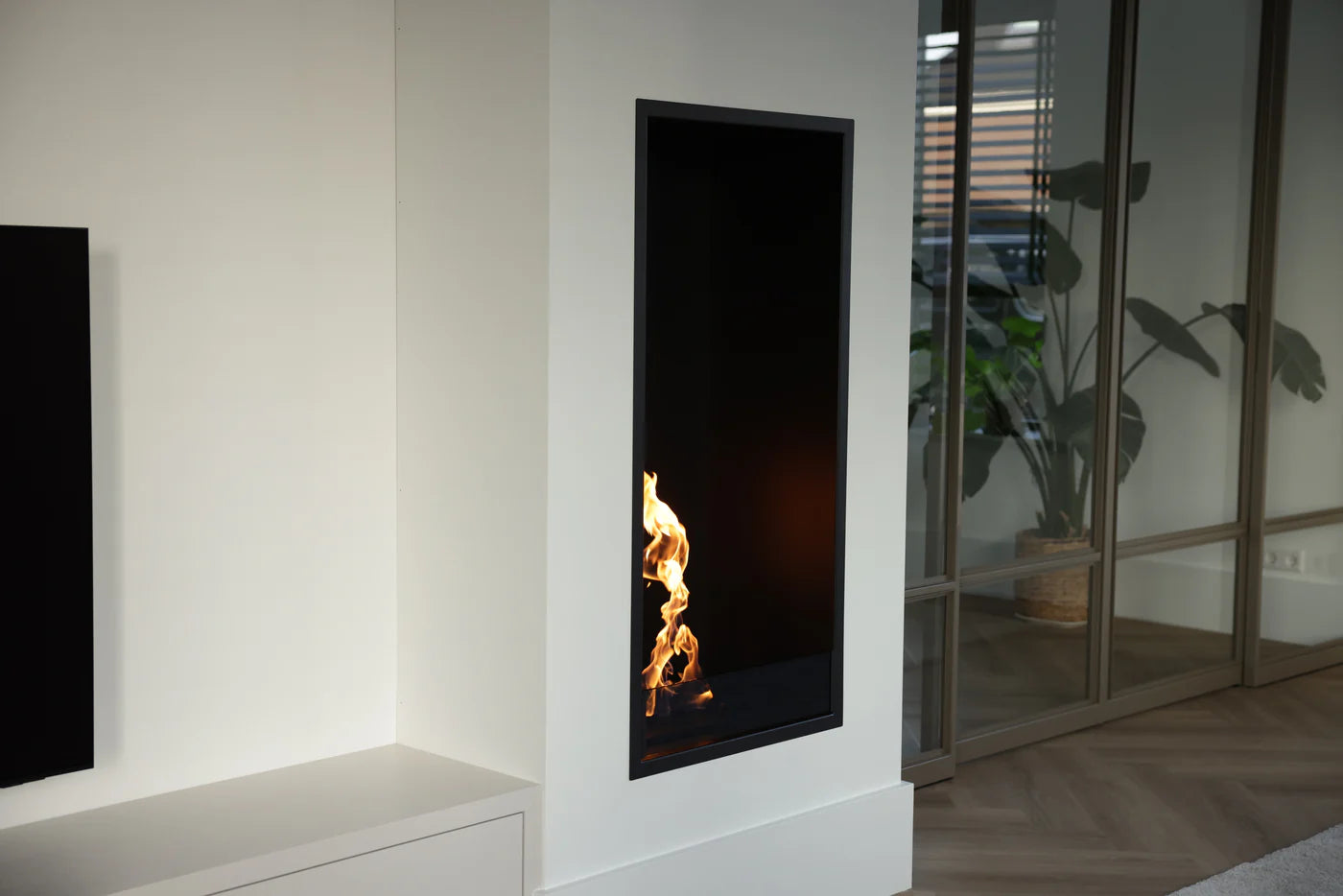 Caminetto verticale monofacciale da incasso SELECTED 70X120